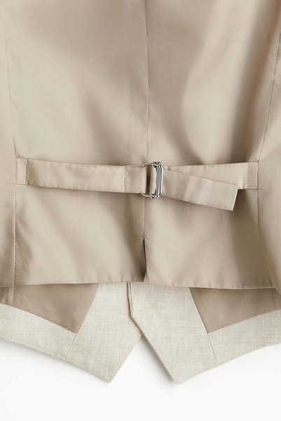 H&M سترة بدلة من الكتان بقصّة Slim Fit
