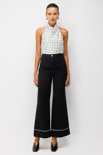 Moda İlgi Modailgi Wide-Leg Trousers - 15145 Black