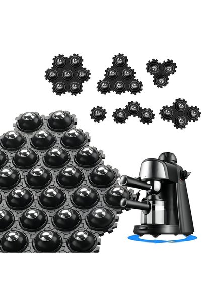 Generic 24Pcs Self Adhesive Caster Wheels，DIY Connected Small Appliance Rolle...