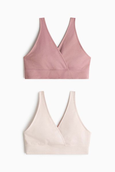 H&M MAMA 2-pack seamless nursing bras
