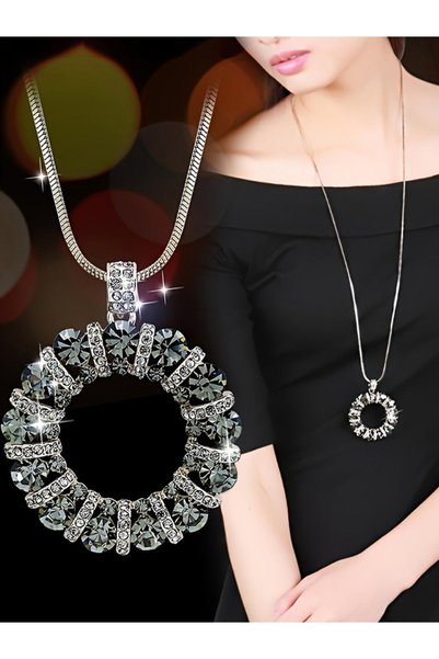 Take Two By Styli Multi Texture Pendant Necklace