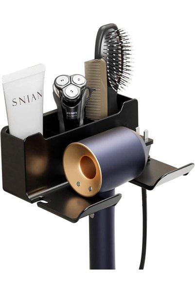 Generic Bukela Hair Dryer Holder Wall Mounted منظم مجفف شعر للحائط Bathroom O...
