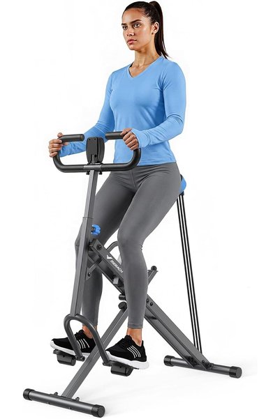 Generic 2 in 1 Squat Rowing Machine Gym Equipment, Easy Setup & Foldable Exer...