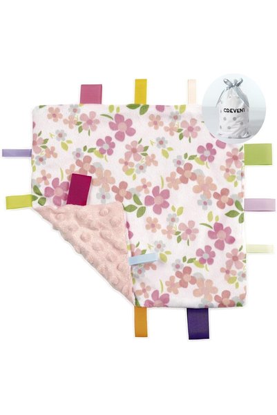 Generic Tag Security Blankets for Babies, Soft Small Loveys for Girls, Baby C...