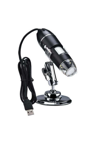 FOXMAG24 Microscop digital USB, 1000x, 8 LED-uri reglabile, cablu de 135 cm