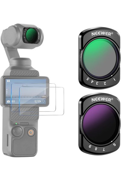 Generic مجموعة فلاتر ND متغيرة متوافقة مع DJI Osmo Pocket 3 4 Xtra Muse