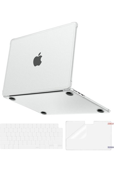 Generic Compatible with MacBook Air 13 inch Case M5 M4 M3 M2, Frosted Clear