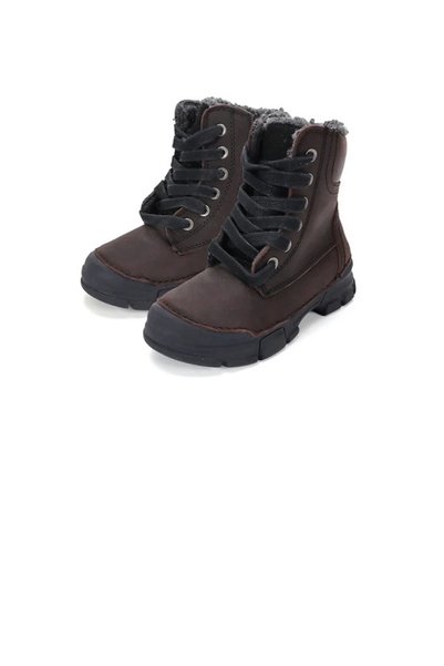 D.D.step GHETE din piele pentru copii, DDSTEP, Chocolate, W056-62523M