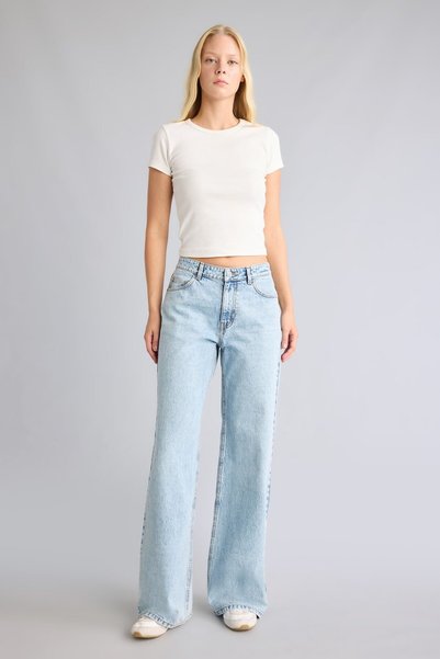 DeFacto Low-Rise Wide-Leg Jeans I4331AX26WN