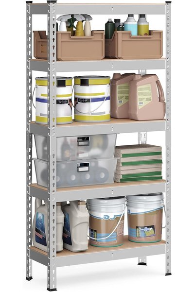 Generic 5-Tier Boltless Storage Shelves, Adjustable, Load 1929 lb