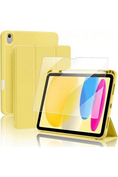 Generic حافظة مع واقي للشاشة لجهاز iPad A16، الجيل الحادي عشر، مقاس 11 بوصة، ...