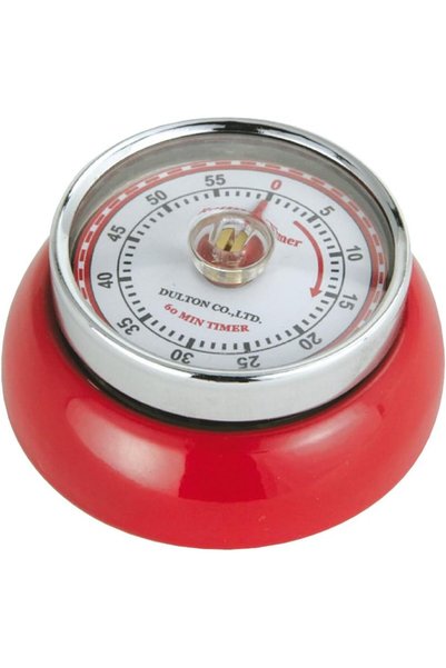 Generic M072327 Retro Magnetic Kitchen Timer, Red