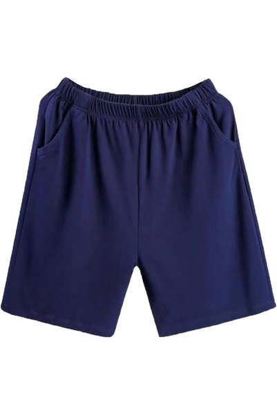 Generic Cotton Shorts Men, Loost Fit Cotton Casual Shorts with Pockets