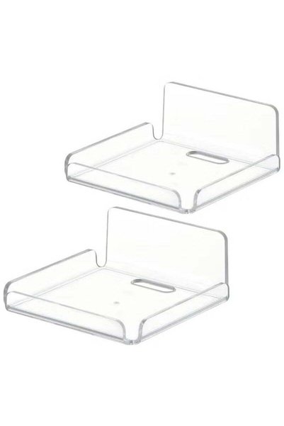 In Air Acrylic Small Wall Shelf Set of 2 for Security Cameras, Speakers, Baby...