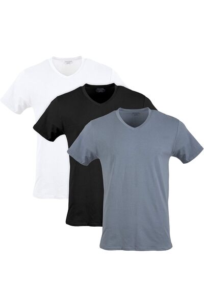 Generic mens Modal V-Neck T-Shirts, 3 Pack Underwear (pack of 3)