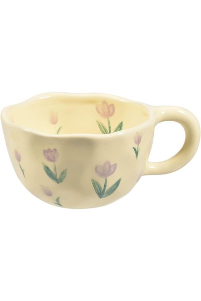 Generic Porcelain Coffee Mug, Creative Flower Coffee Mug for Office and Home,...