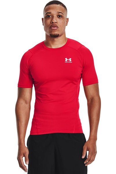 Generic تي شيرت رياضي قصير الأكمام للرجال من مجموعة "UA Hg Armour Comp Ss"، م...