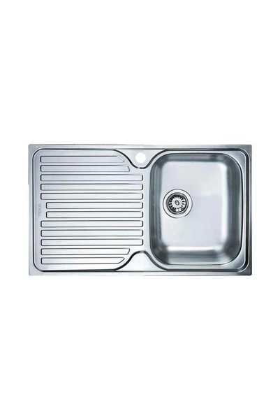 Teka PRINCESS 50 1B 1D Çelik Evye, Sol Damlalıklı, Mikro Keten Yüzey, Tezgah ...
