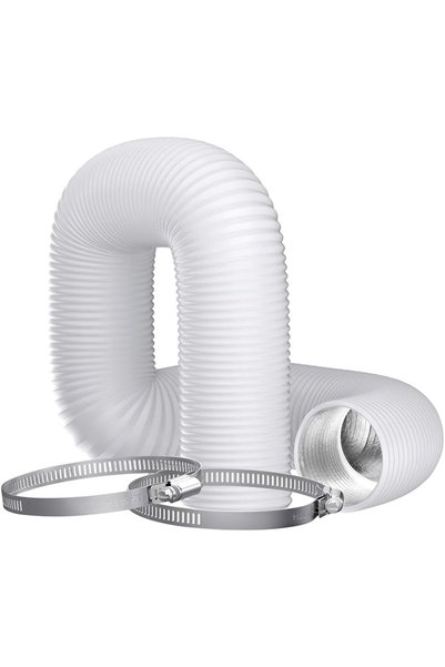 Generic خرطوم تهوية مرن من الألومنيوم والـ PVC بقطر 4 بوصة (100 مم) - أنبوب ت...