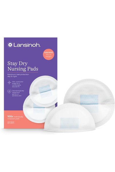 Generic Stay Dry Disposable Nursing Pads, 100 Count, White