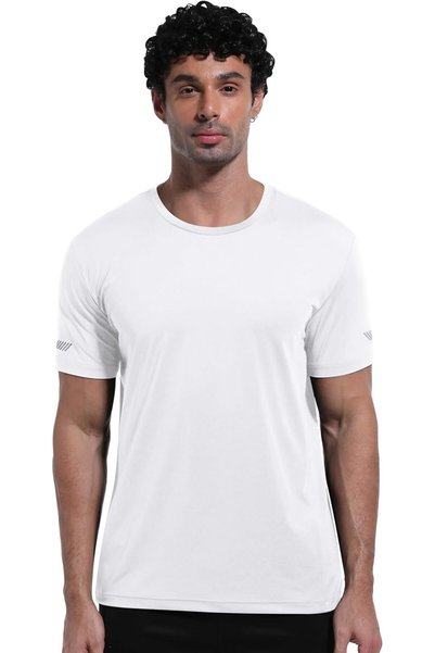 Generic Men's Training Fitness Mesh T-shirt Running Short Sleeved T-shirt Moi...