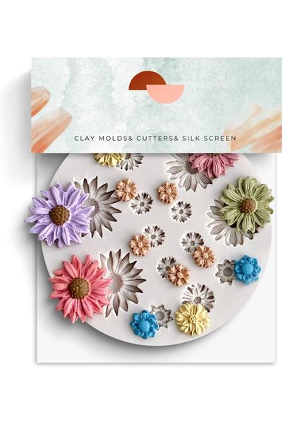 Generic Flower Polymer Clay Molds, Daisy Miniature Molds for Jewelry Making &...