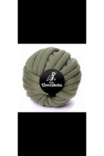 UMRA collection خيط مارشميلو، لون أخضر كاكي، 670 جرام، خيط للحياكة اليدوية.