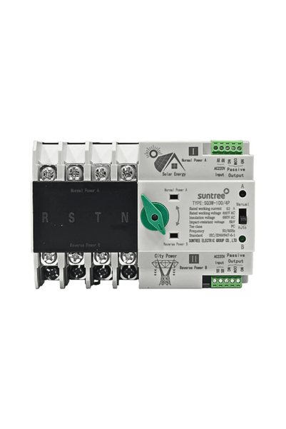 Suntree Comutator automat de transfer ATS SQ8W-100/4 4P 400V 63A trifazat