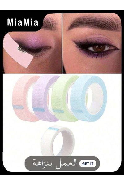miamiakids Miamia 8 Rolls Lash Tape for Eyelash Extensions, Breathable Silico...
