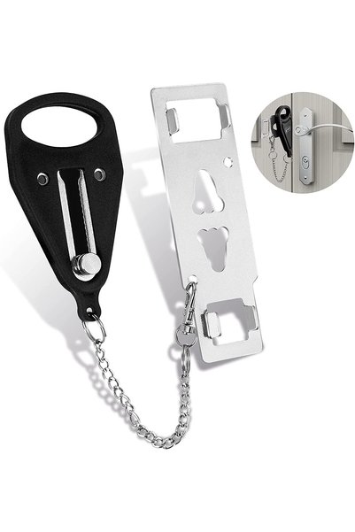 Generic Portable Door Lock, Travel Door Locker Latch Traveling Extra Locks, f...
