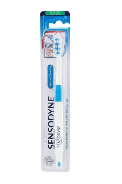 Sensodyne فرشاة أسنان عالية الجودة وفعالة للتنظيف، متعددة الألوان.
