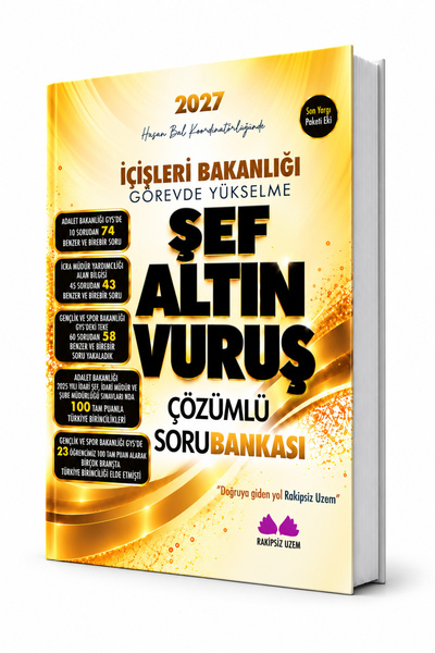Rakipsiz UZEM İÇİŞLERİ ŞEF ALTIN VURUŞ