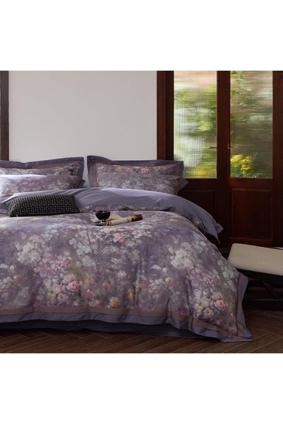 Generic Garden Flower Bedding Set King Smooth Long Staple Cotton Duvet Cover ...