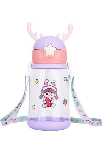 Generic KW Kids Water Bottle | 600ml BPA-Free Tritan | Leak-Proof with Straw ...