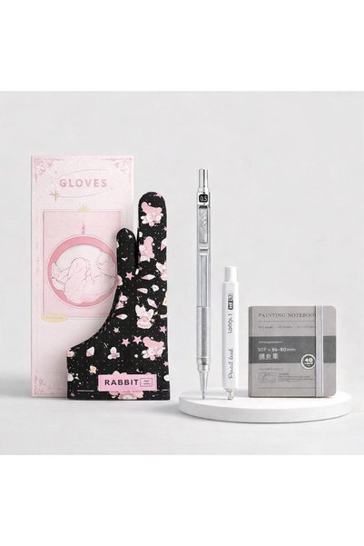 Generic Mechanical Drawing Pen 0.5 with Extra Pencil Box and 8x8cm Sketchbook...
