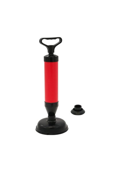 OEM Ventuză de Desfundat 37 cm, 2 Ventuze 64/140 mm, Plastic Roșu-Negru