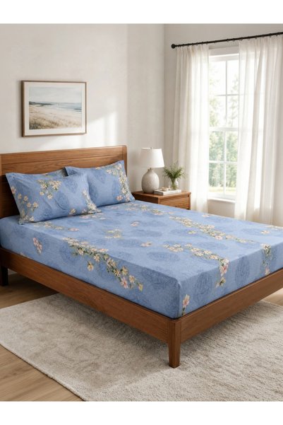 Styli 1-Piece Printed King Size Bedsheet, 88x86 inch