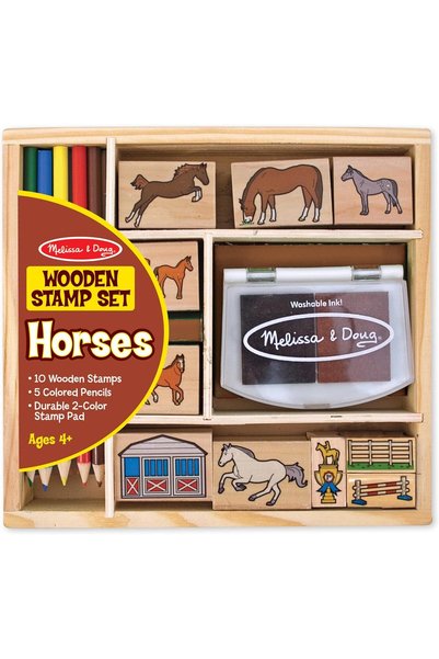 Generic Melissa and Doug Horses Stamp Set