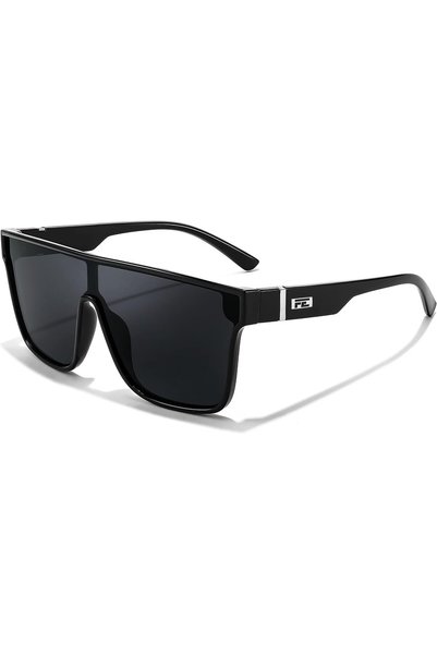 Generic Fashion Flat Top Sunglasses Trendy Oversized Square Shades Women Men ...
