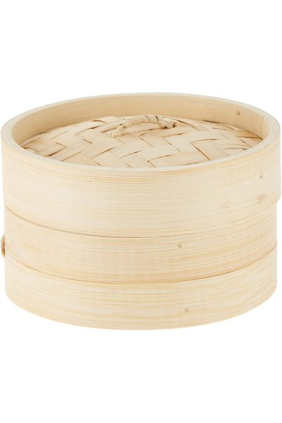 Generic CuisineArt 15cm Bamboo Steamer,1-Tier Organic Handmade Bamboo Steam B...