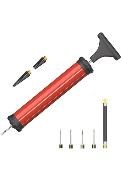 Generic Portable Ball Pump, Air Pump Kit with Needle, Nozzle, Extension Hose ...