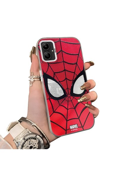 Hontinga Samsung Galaxy A05 Compatible Silicone Hard-Edge Back Case with Spid...