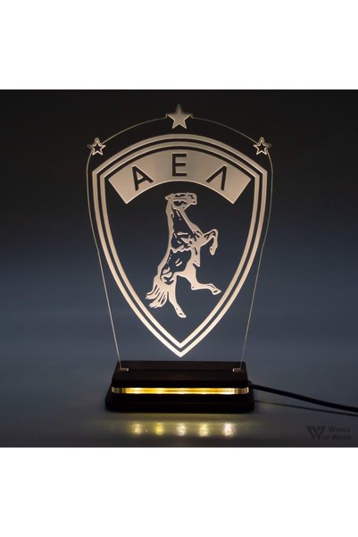 Generic Brand Φωτιστικό LED " ΑΕΛ Λάρισας" W00942 Πολύχρωμο