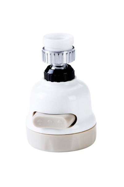 Generic Splash-Proof Water Tap Filter Faucet White/Beige/Black 8.5x5.3x5.3cm