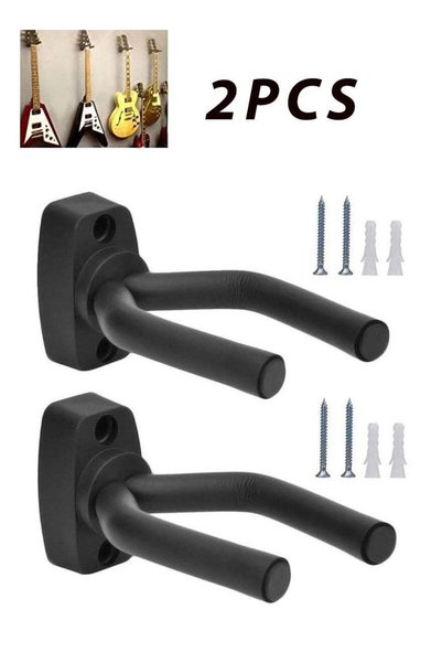 rocooart 2 Pcs Guitar Hanger Wall Mount Guitar Holder Wall Mount Hook Stand D...