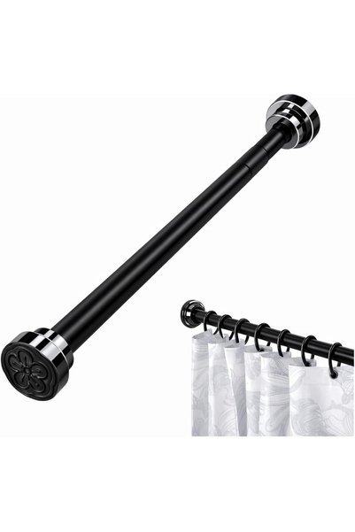 Generic Stainless Steel Telescopic Curtain Rod – Heavy Duty Adjustable Tensio...