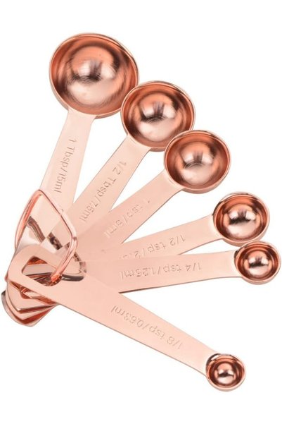 Generic Stainless Steel Measuring Spoons Set Of 6 - Dishwasher Safe - Measuri...
