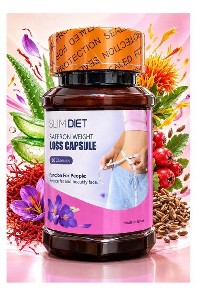 Slim Body Saffron Capsules 60 Count – Herbal Saffron Extract Supplement for A...