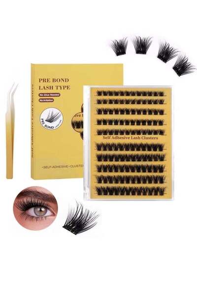 GECOMO Self Adhesive Eyelashes Clusters 120PCS Press On Lashes Clusters Kit R...