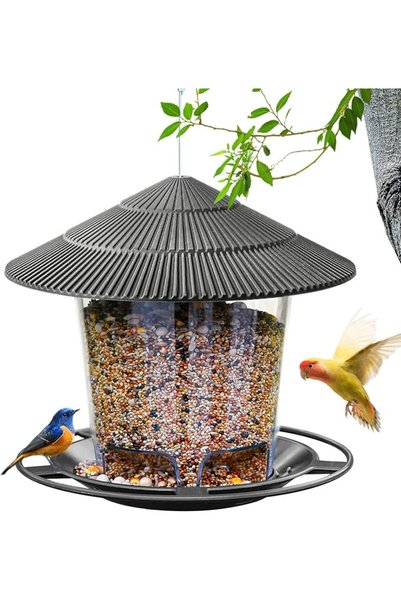 DURKU Bird Feeders for Outside, Bird Feeder, Wild Bird Seed for Outside Feede...